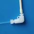 Adapters & Connectors: Barb to Female 1/4''-28 Elbow Plastic Joint, PP/PTFE Material, 30 Pieces/Pk